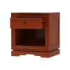 Picture of Duanesburg Solid Mahogany Wood Open Shelf 1 Drawer Nightstand