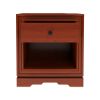 Picture of Duanesburg Solid Mahogany Wood Open Shelf 1 Drawer Nightstand