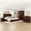 Picture of Accoville Solid Mahogany Wood Traditional 5 Piece Bedroom Set