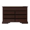 Picture of Accoville Traditional Mahogany Wood Bedroom Dresser With 7 Drawers