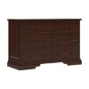Picture of Accoville Traditional Mahogany Wood Bedroom Dresser With 7 Drawers