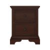 Picture of Accoville Traditional Mahogany Wood 2 Drawer Nightstand