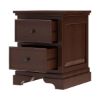 Picture of Accoville Traditional Mahogany Wood 2 Drawer Nightstand