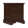 Picture of Accoville Traditional Mahogany Wood 2 Drawer Nightstand