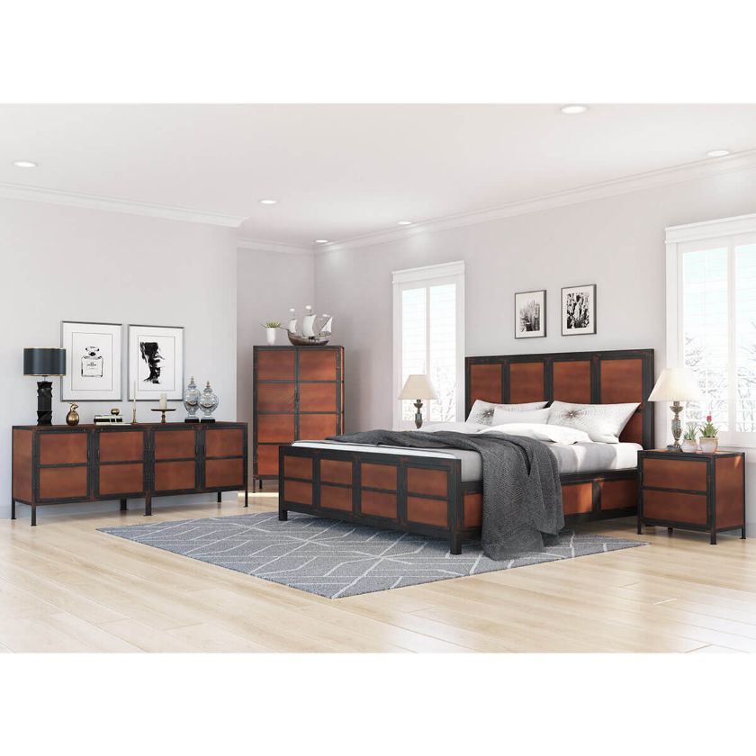 Picture of Kagawa 5 Piece Industrial Bedroom Set