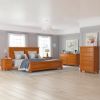 Picture of Wamsutter Mahogany Wood 5 Piece Bedroom Set