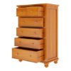 Picture of Wamsutter Solid Mahogany Wood 6 Drawer Tall Dresser