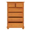 Picture of Wamsutter Solid Mahogany Wood 6 Drawer Tall Dresser