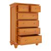 Picture of Wamsutter Solid Mahogany Wood 6 Drawer Tall Dresser