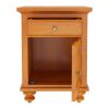 Picture of Wamsutter Solid Mahogany Wood 1 Drawer Nightstand