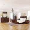 Picture of Bardugo Traditional Mahogany Wood 6 Piece Bedroom Set