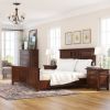 Picture of Bardugo Traditional Solid Mahogany Wood Platform Bed