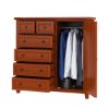 Picture of Kristoff Solid Mahogany Wood 6 Drawer Gentleman Dresser