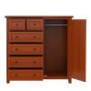 Picture of Kristoff Solid Mahogany Wood 6 Drawer Gentleman Dresser
