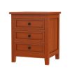 Picture of Kristoff Solid Mahogany Wood 3 Drawer Nightstand