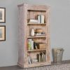 Picture of Imbler Rustic Reclaimed Wood 4 Open Shelf Standard Bookcase