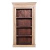 Picture of Kenvir Reclaimed Wood Shabby Chic 4 Open Shelf Standard Bookcase