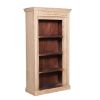 Picture of Kenvir Reclaimed Wood Shabby Chic 4 Open Shelf Standard Bookcase