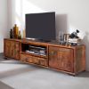 Picture of Virgie Rustic 75 Inch TV Entertainment Center Media Cabinet