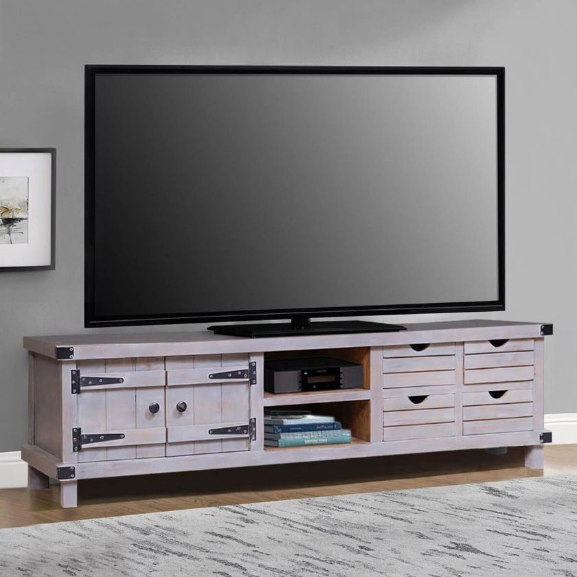 Picture of Gibsland Unique Reclaimed Wood Furniture 75" Media Console TV Stand