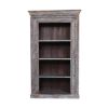 Picture of Daviston Reclaimed Wood Furniture 4 Open Shelf Standard Bookcase