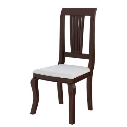 Picture of Cromberg Solid Mahogany Wood Upholstered Dining Chair