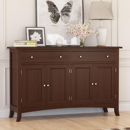 Picture of Cromberg Solid Mahogany Wood 2 Drawer Large Sideboard Cabinet