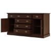Picture of Cazenovia Solid Mahogany Large Sideboard Cabinet with Drawers
