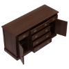 Picture of Cazenovia Solid Mahogany Large Sideboard Cabinet with Drawers