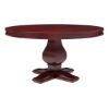 Picture of Arenzville Solid Mahogany Wood Pedestal Round Dining Table