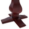 Picture of Arenzville Solid Mahogany Wood Pedestal Round Dining Table