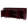 Picture of Arenzville Solid Mahogany Wood Credenza Sideboard Cabinet with Drawers
