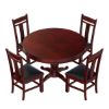 Picture of Garcia Mahogany Wood Round Dining Table Set