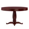 Picture of Garcia Mahogany Wood Round Dining Table Set