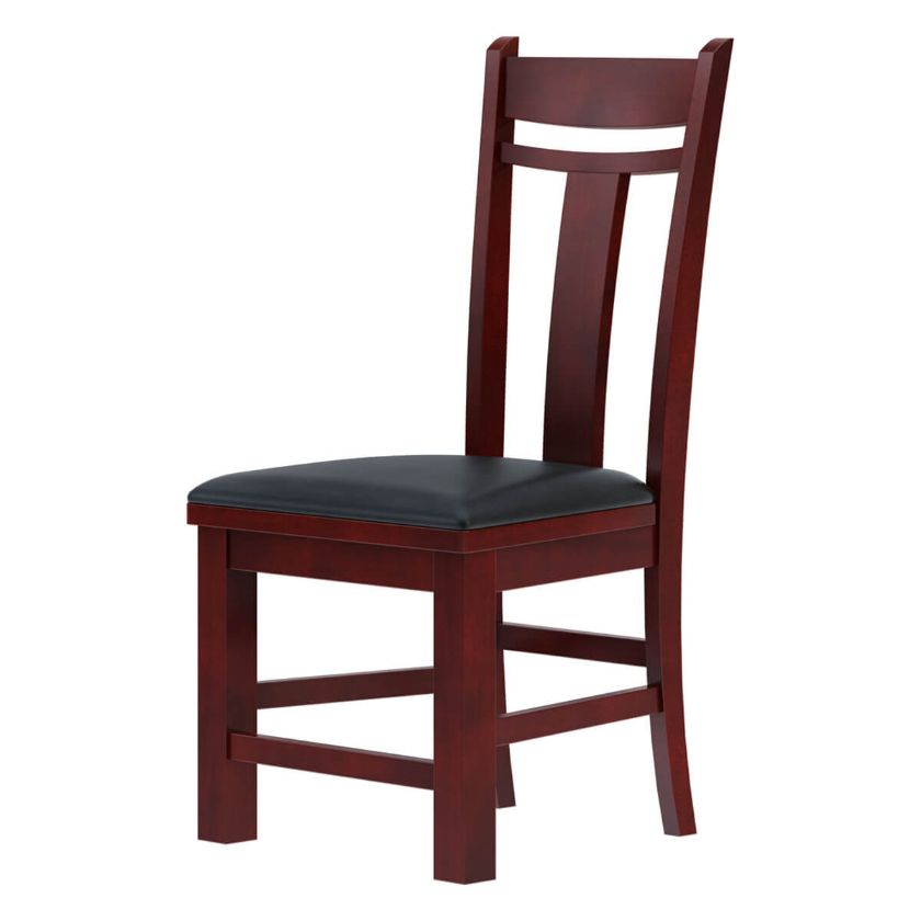 Picture of Garcia Solid Mahogany Wood Upholstered Dining Chair