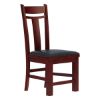 Picture of Garcia Solid Mahogany Wood Upholstered Dining Chair