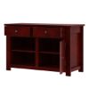 Picture of Garcia Solid Mahogany Wood 2 Drawer Kitchen Sideboard Cabinet