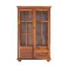 Picture of Askov  Modern Solid Wood Home Office Bookcase with Glass Doors