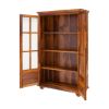 Picture of Askov  Modern Solid Wood Home Office Bookcase with Glass Doors