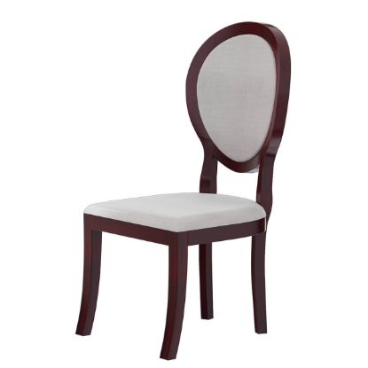 Picture of Aripeka Solid Mahogany Wood Upholstery Dining Chair