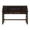 Picture of Everglades Rustic Solid Executive Writing Desk with Small Hutch