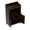 Picture of Elnora Rustic Solid Wood Drop Front Home Office Secretary Desk