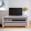 Picture of Voorhees Reclaimed Wood Open Shelve 2 Tier Rustic TV Stand