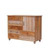 Picture of Hamlin Artistic Asymmetrical Reclaimed Wood 7 Drawer Rustic Dresser