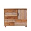 Picture of Hamlin Artistic Asymmetrical Reclaimed Wood 7 Drawer Rustic Dresser