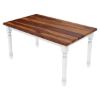 Picture of Proberta Two Tone Solid Wood Farmhouse Dining Table Set