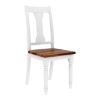 Picture of Proberta Two Tone Solid Wood Rustic Dining Chair