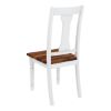 Picture of Proberta Two Tone Solid Wood Rustic Dining Chair