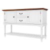 Picture of Proberta Two Tone Solid Wood 2 Drawer Rustic Buffet Table