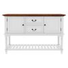 Picture of Proberta Two Tone Solid Wood 2 Drawer Rustic Buffet Table
